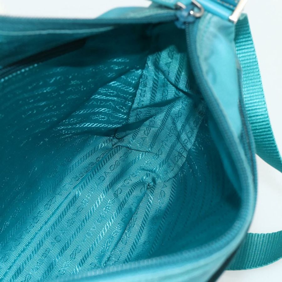 【日本直送】PRADA 單肩包 尼龍材質 綠松石藍 銀色 正品 177218A-19