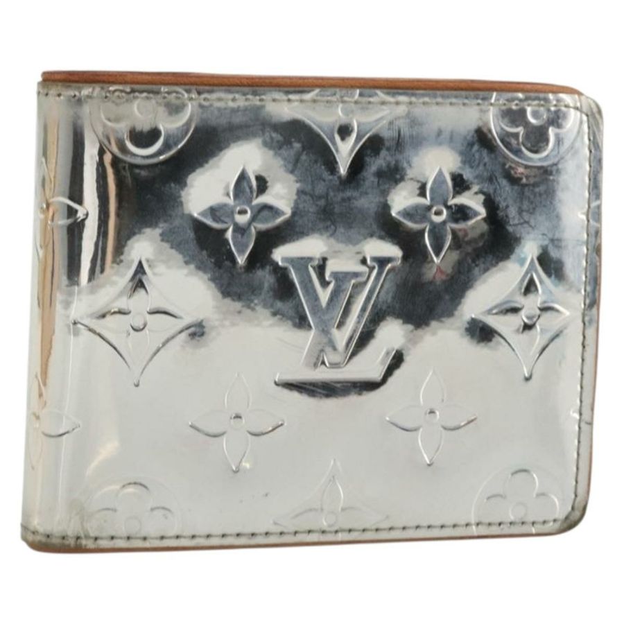 【日本直送】路易威登 (LOUIS VUITTON) Mirror Portefeuille Slender Wallet Silver M80806 LV Auth 170546A-0