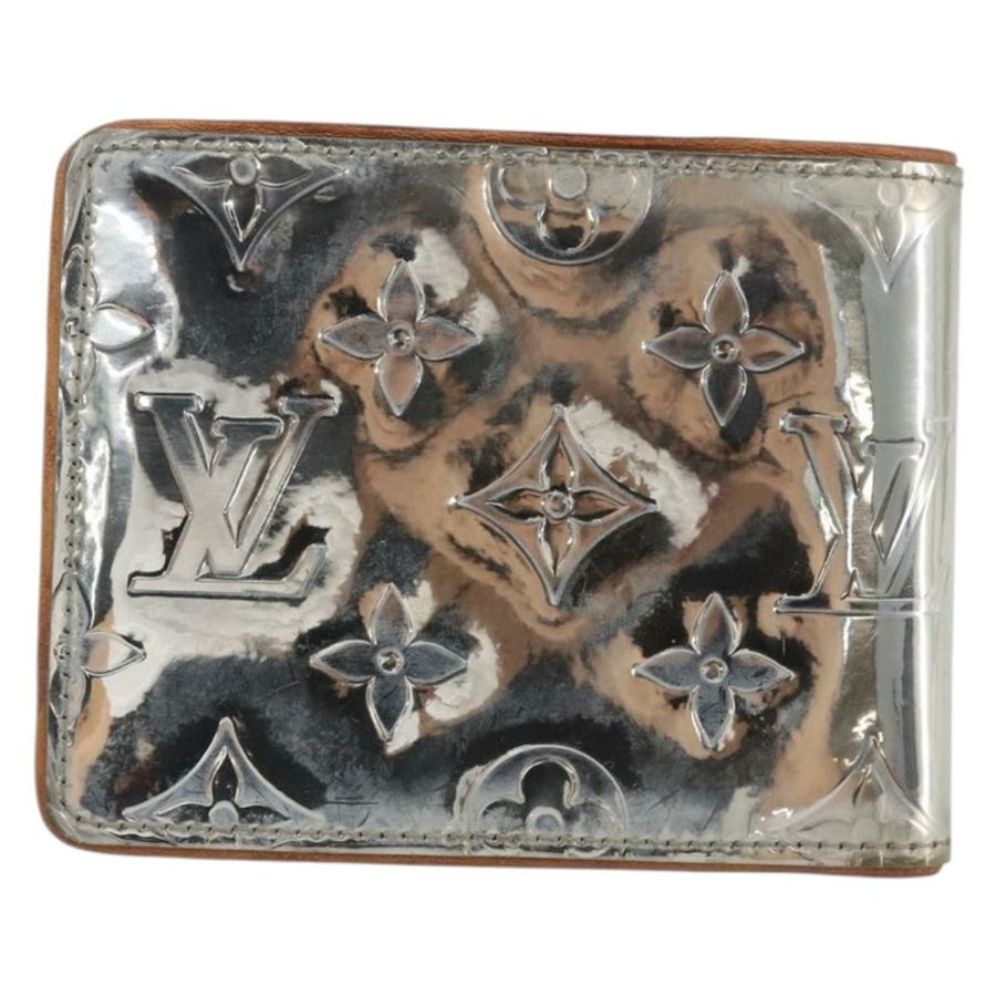 【日本直送】路易威登 (LOUIS VUITTON) Mirror Portefeuille Slender Wallet Silver M80806 LV Auth 170546A-1