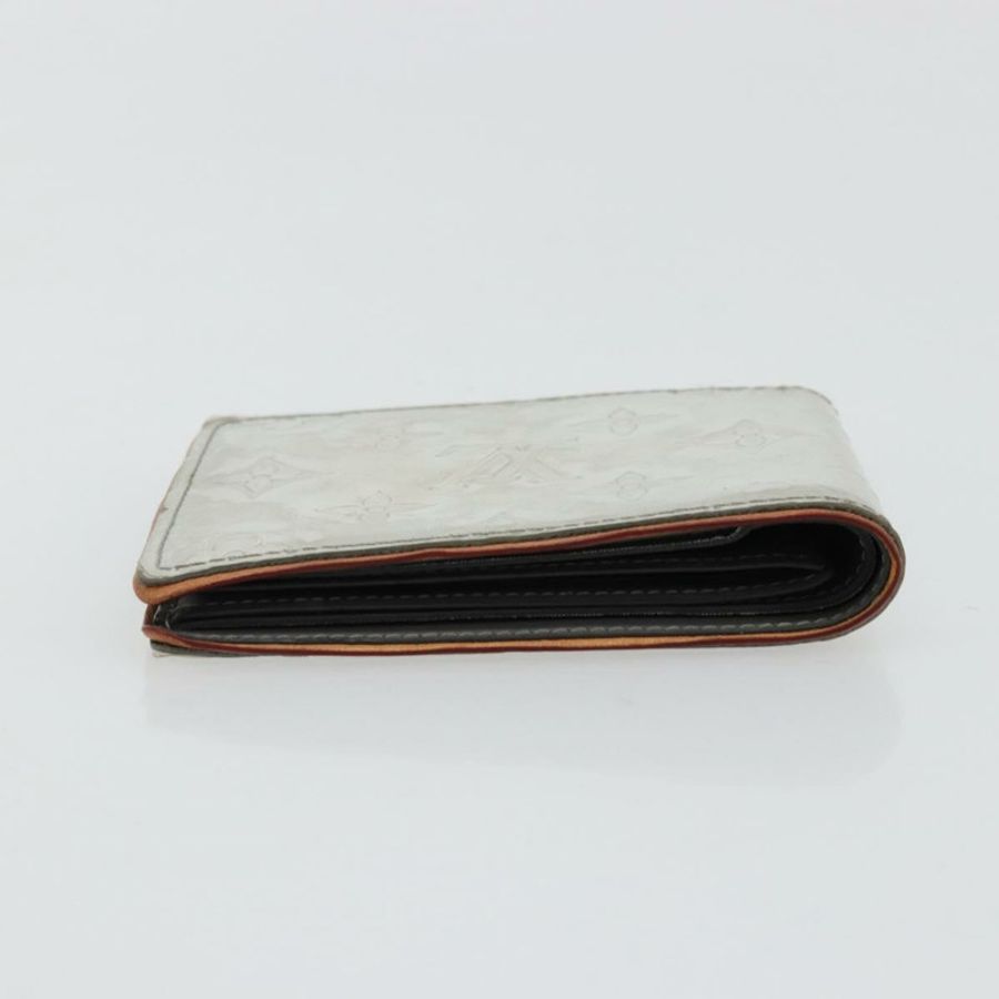 【日本直送】路易威登 (LOUIS VUITTON) Mirror Portefeuille Slender Wallet Silver M80806 LV Auth 170546A-4