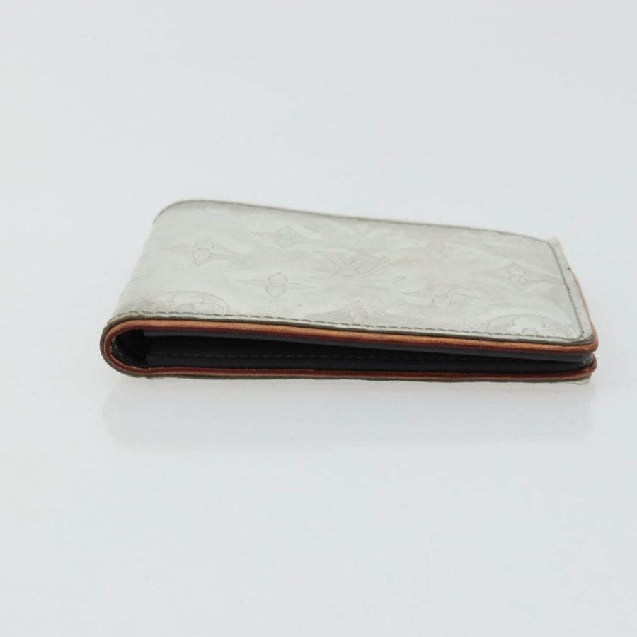 【日本直送】路易威登 (LOUIS VUITTON) Mirror Portefeuille Slender Wallet Silver M80806 LV Auth 170546A-5