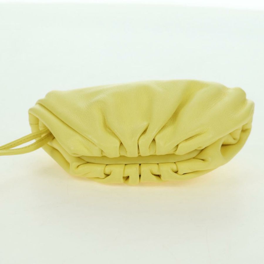 【日本直送】BOTTEGA VENETA 皮革黃色手拿包/單肩包 正品 158228V-5