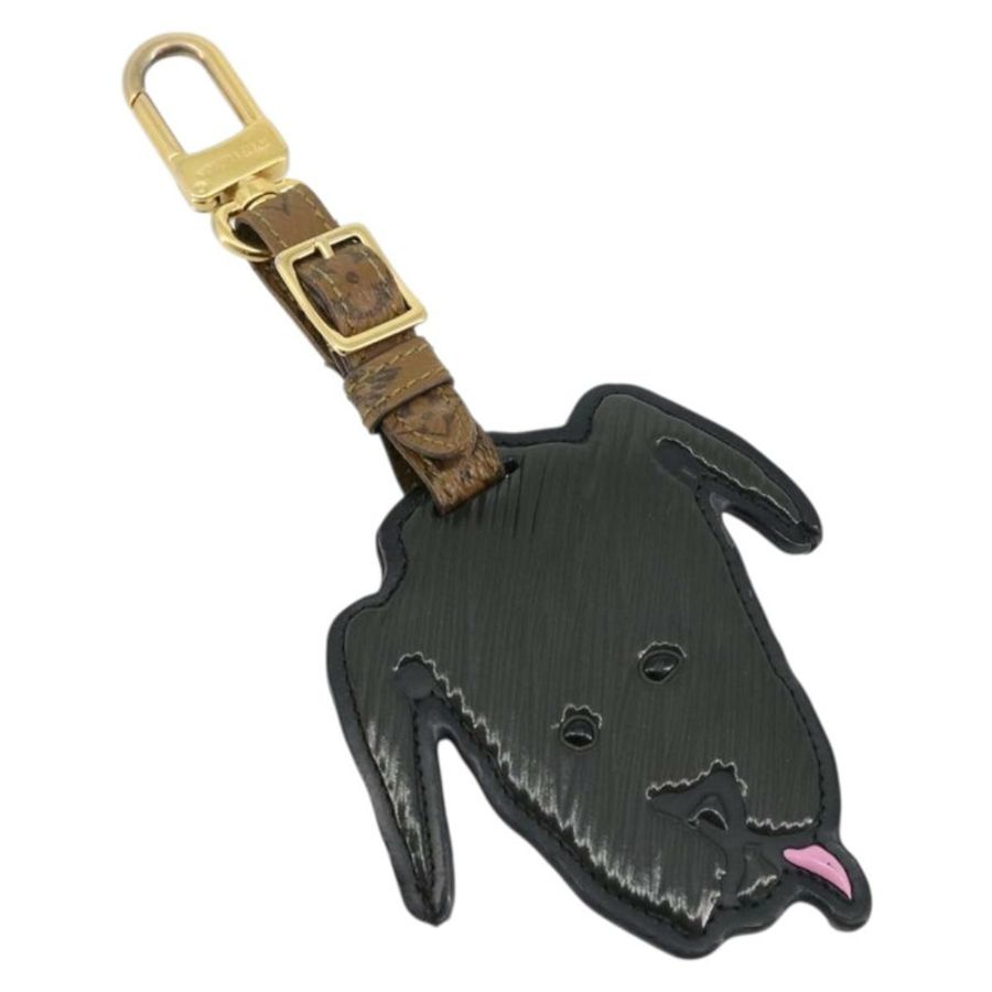 【日本直送】路易威登 Catgram Porte Cles Porto Address Charm 黑色 MP2281 Auth 178090A-0