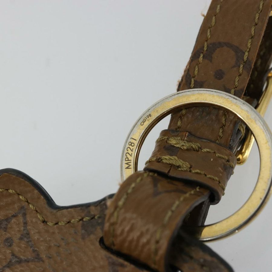 【日本直送】路易威登 Catgram Porte Cles Porto Address Charm 黑色 MP2281 Auth 178090A-10