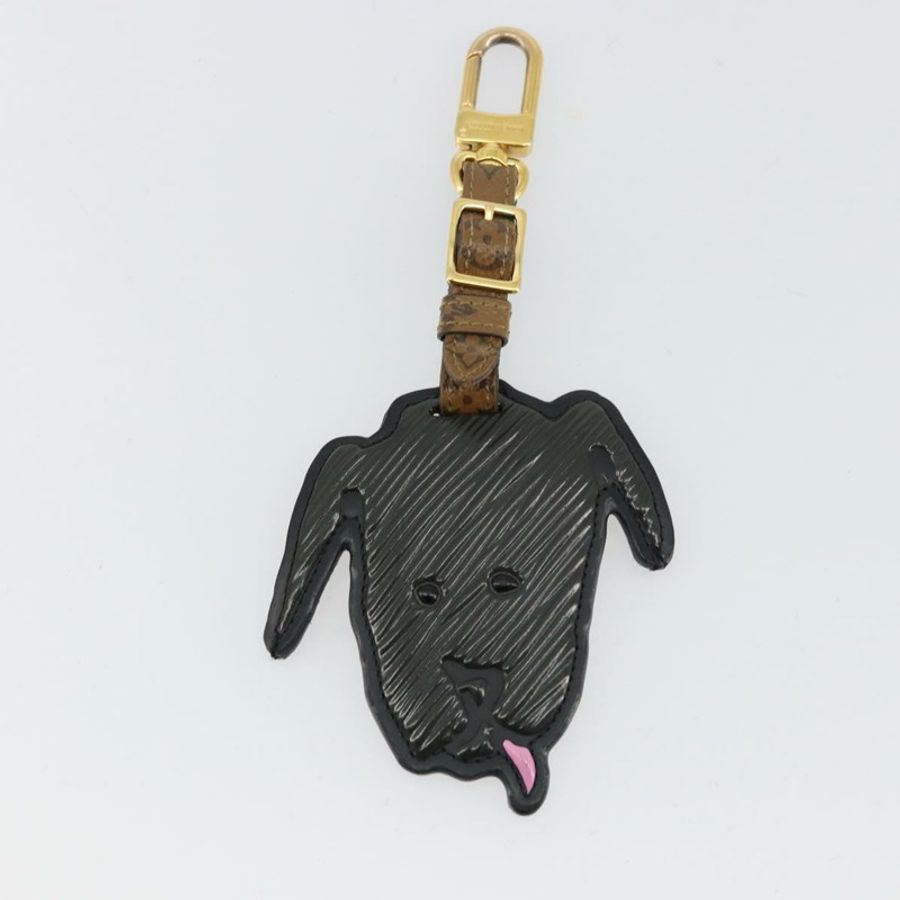 【日本直送】路易威登 Catgram Porte Cles Porto Address Charm 黑色 MP2281 Auth 178090A-12