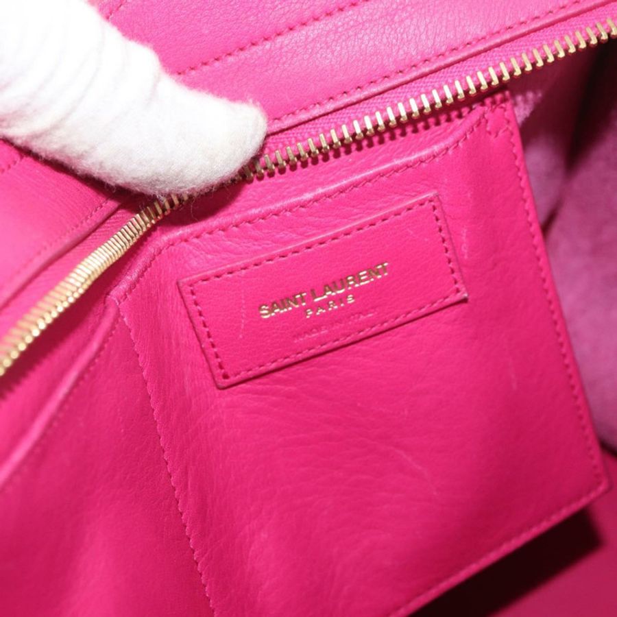 【日本直送】SAINT LAURENT Petit Cabas 手提包 皮革 2way 粉金配色 正品 178276A-20
