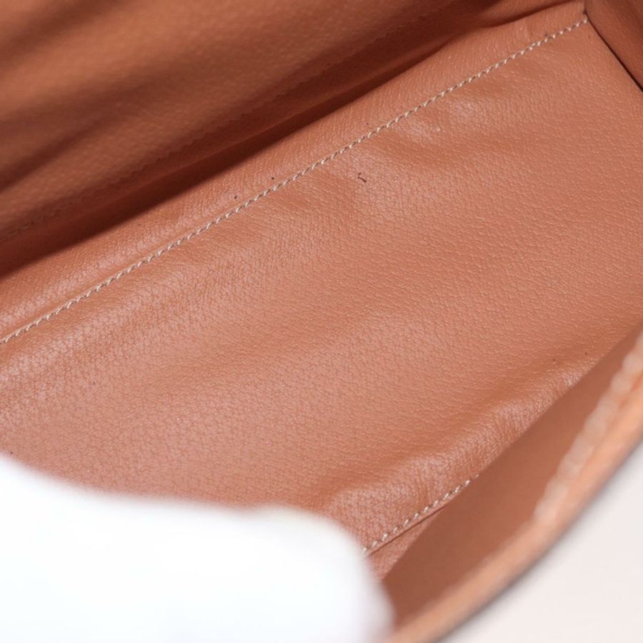 【日本直送】CELINE Macadam帆布手提包 PVC皮革 棕色 金色 正品 178653A-9