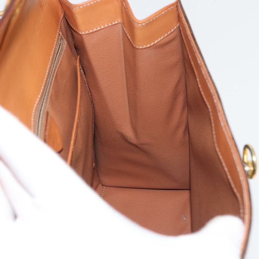 【日本直送】CELINE Macadam帆布手提包 PVC皮革 棕色 金色 正品 178653A-19