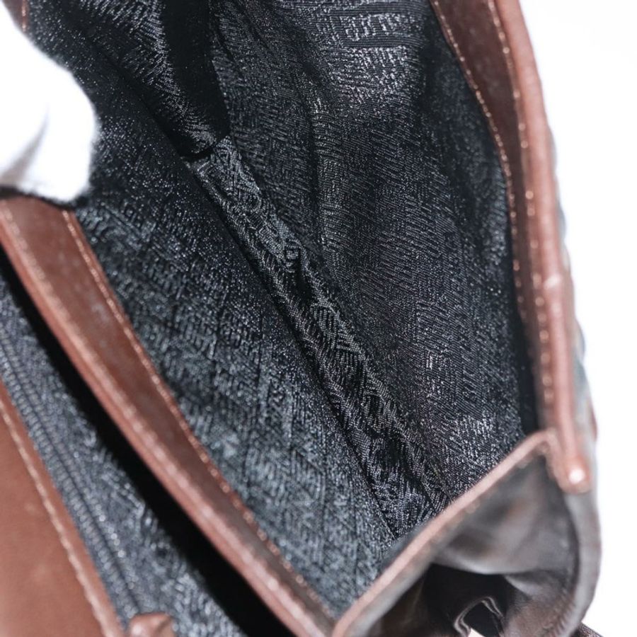 【日本直送】BOTTEGA VENETA INTRECCIATO 手袋 皮革 2way 棕色 金色 Auth 178526A-21
