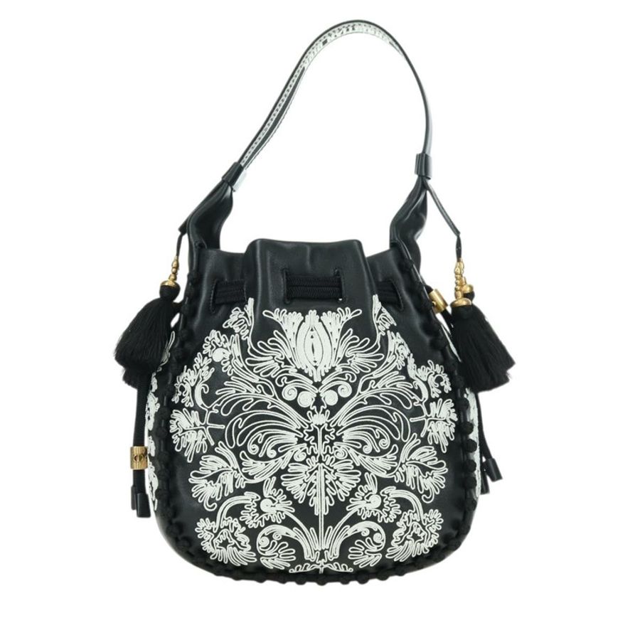 【日本直送】Christian Dior 黑色金色皮革肩背包,正品編號 178502SM-1