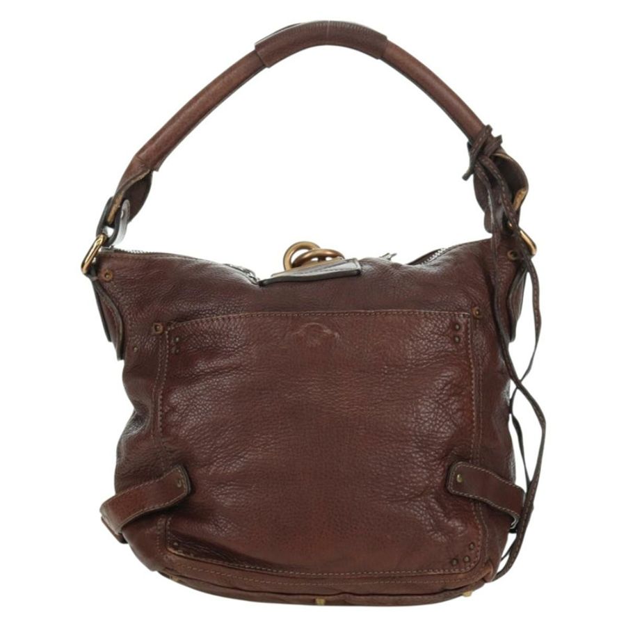 【日本直送】Chloe Paddington 單肩包 皮革 棕色 金 銀色 正品 178518V-1