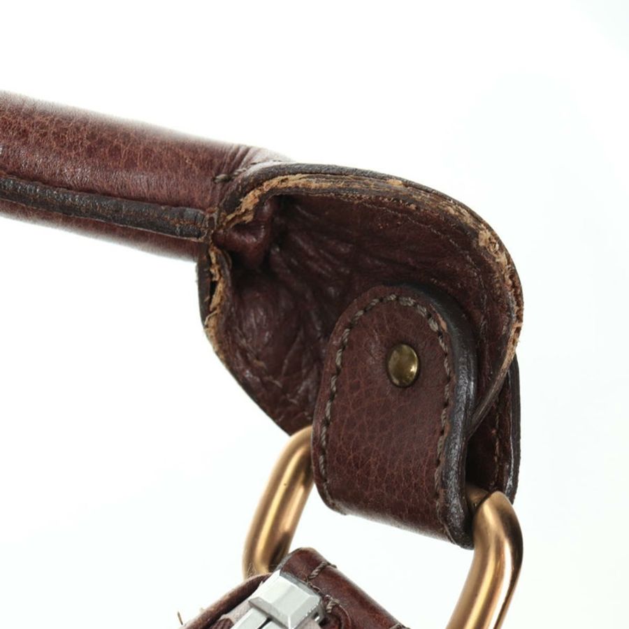 【日本直送】Chloe Paddington 單肩包 皮革 棕色 金 銀色 正品 178518V-7