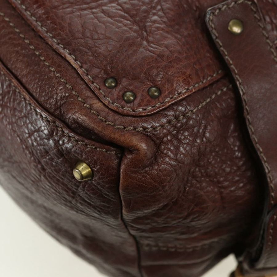 【日本直送】Chloe Paddington 單肩包 皮革 棕色 金 銀色 正品 178518V-17
