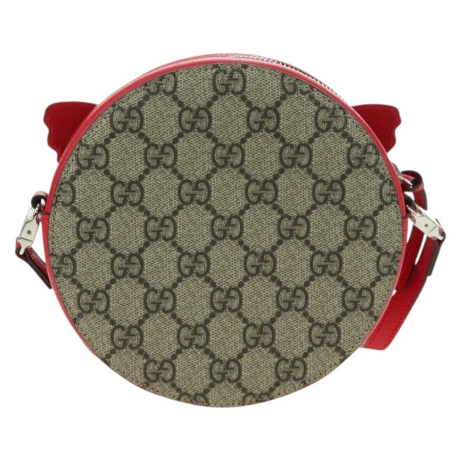【日本直送】GUCCI GG Supreme 蝴蝶肩背包 PVC 米色銀色 550782 正品 176748V-1