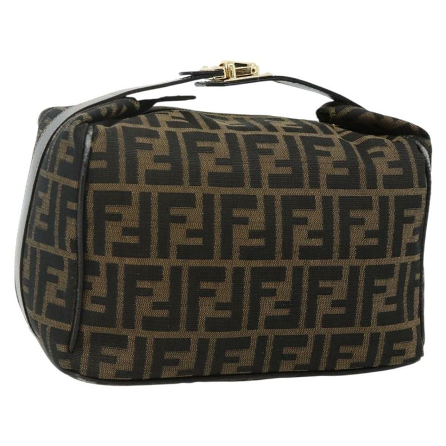 【日本直送】FENDI Zucca帆布化妝包 棕色 黑色 正品 178970-0