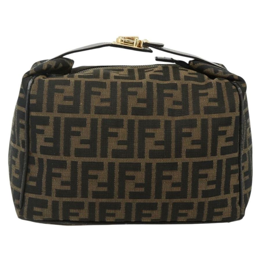 【日本直送】FENDI Zucca帆布化妝包 棕色 黑色 正品 178970-1