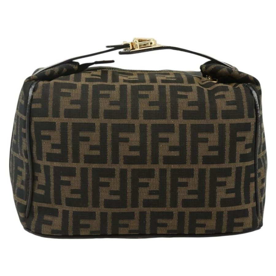 【日本直送】FENDI Zucca帆布化妝包 棕色 黑色 正品 178970-12