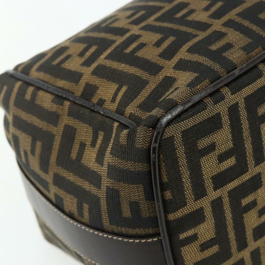 【日本直送】FENDI Zucca帆布化妝包 棕色 黑色 正品 178970-14