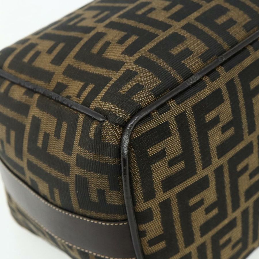 【日本直送】FENDI Zucca帆布化妝包 棕色 黑色 正品 178970-15