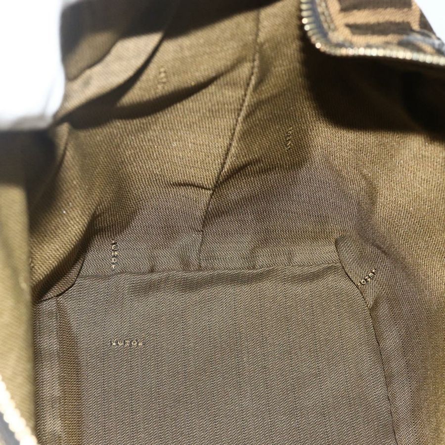 【日本直送】FENDI Zucca帆布化妝包 棕色 黑色 正品 178970-18