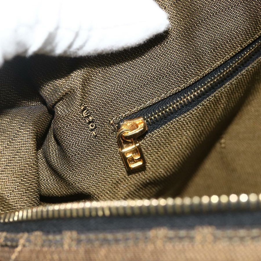 【日本直送】FENDI Zucca帆布化妝包 棕色 黑色 正品 178970-19