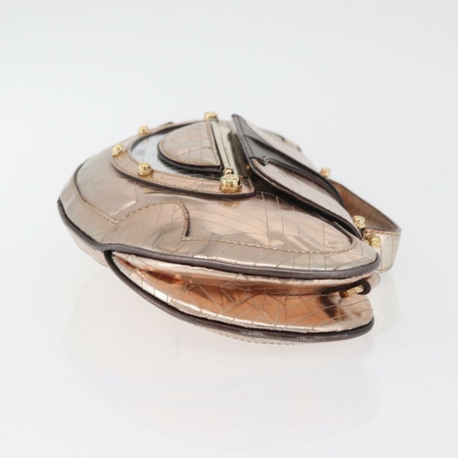 【日本直送】FENDI 手提包 漆皮 青銅金色 正品 179053A-2