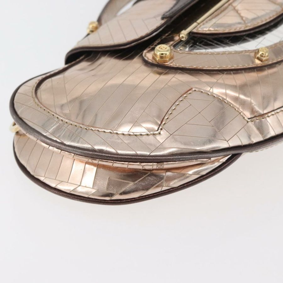 【日本直送】FENDI 手提包 漆皮 青銅金色 正品 179053A-8