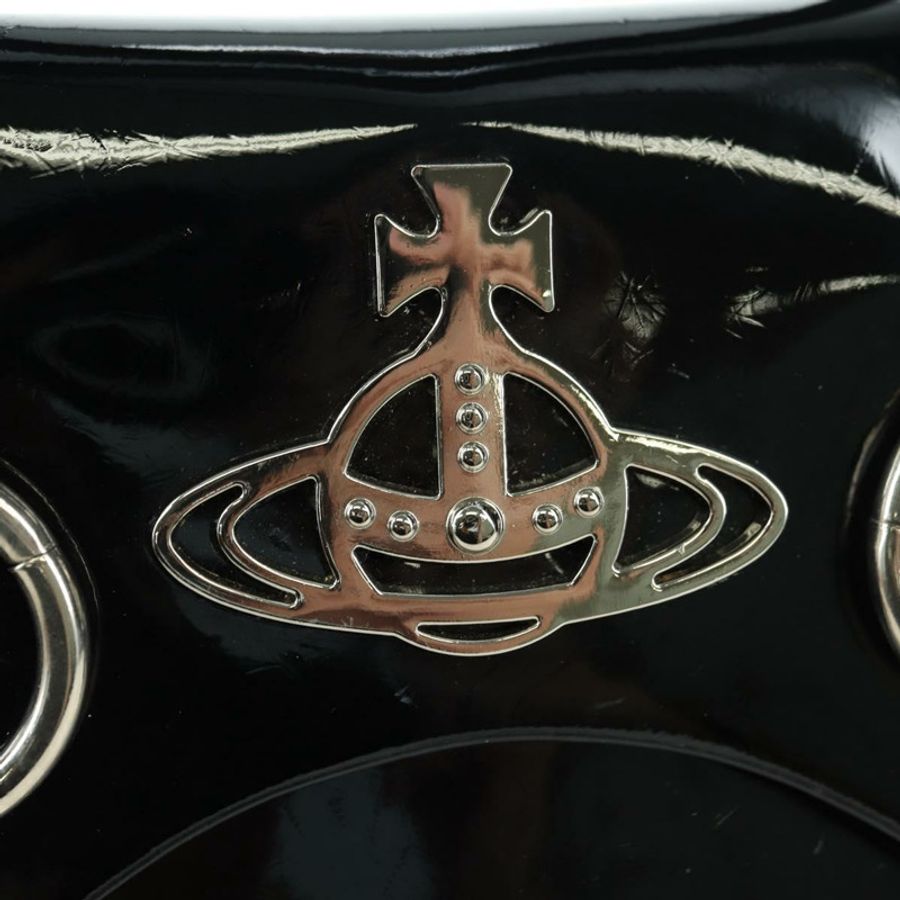【日本直送】Vivienne Westwood 鏈條 Betty 包 漆皮 兩用 黑色 銀色 正品 179105V-18