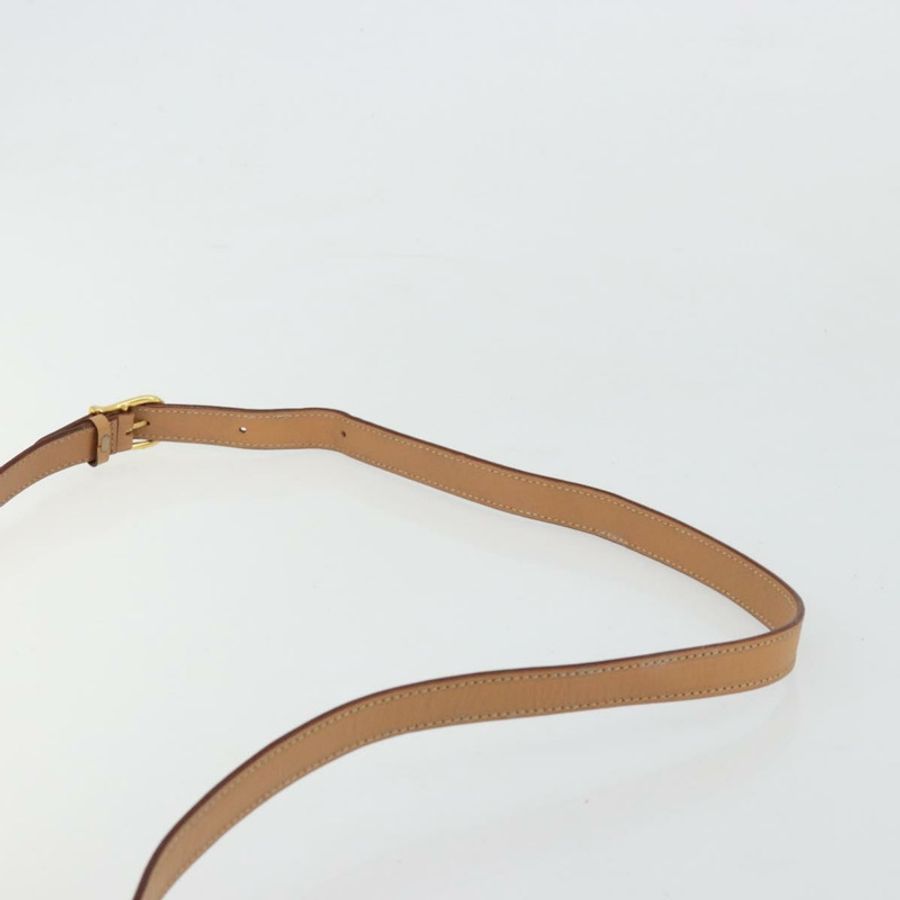 【日本直送】CELINE Macadam帆布圓形單肩包 PVC皮革 棕色 金色 正品 179136A-7