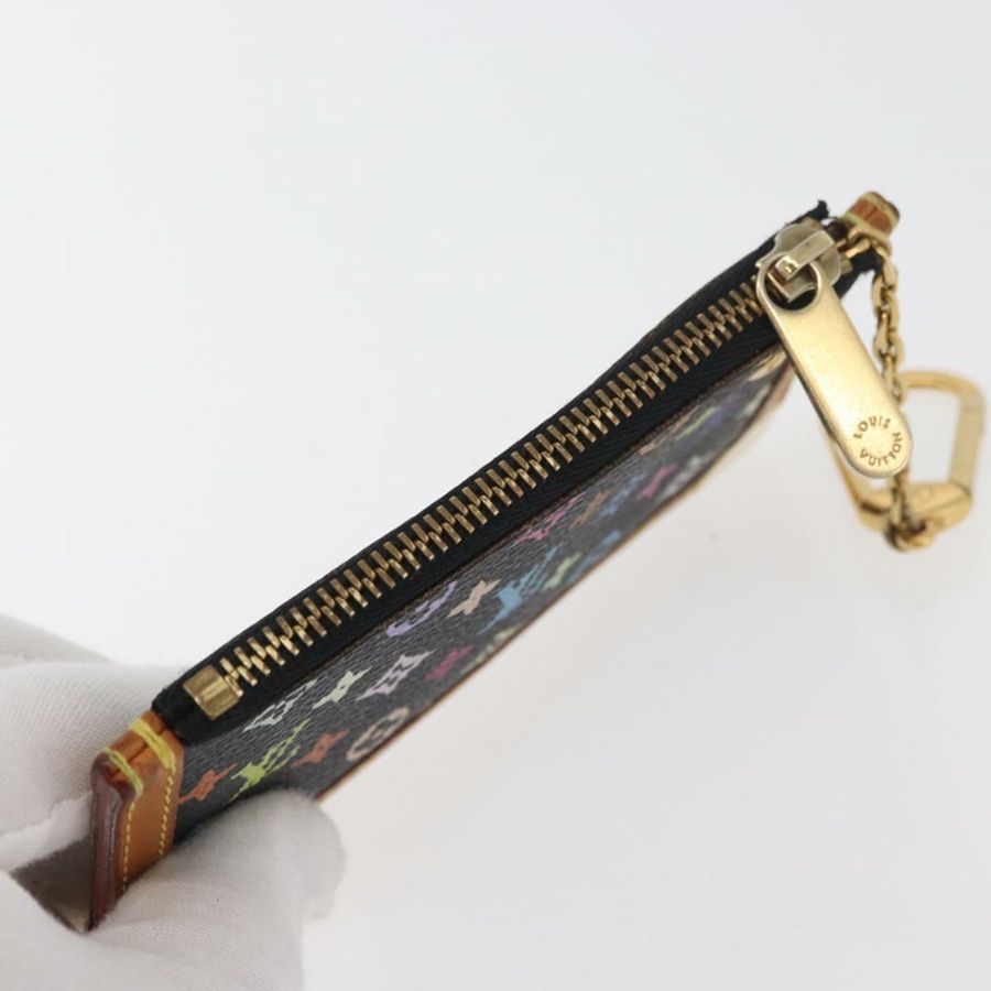 【日本直送】路易威登 Monogram Multicolor Pochette Cles 手拿包 黑色 M13664 正品 BA12619A-5
