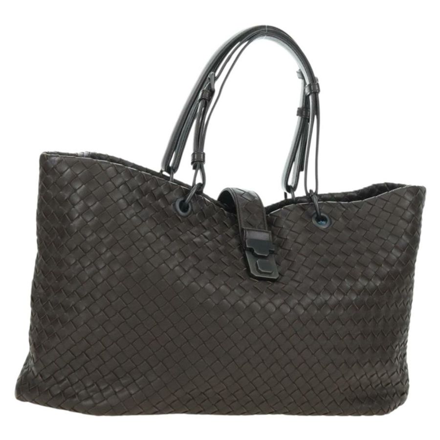 【日本直送】BOTTEGA VENETA INTRECCIATO Ready Lock 手提包 皮革 棕色 正品 am11570SAV-0