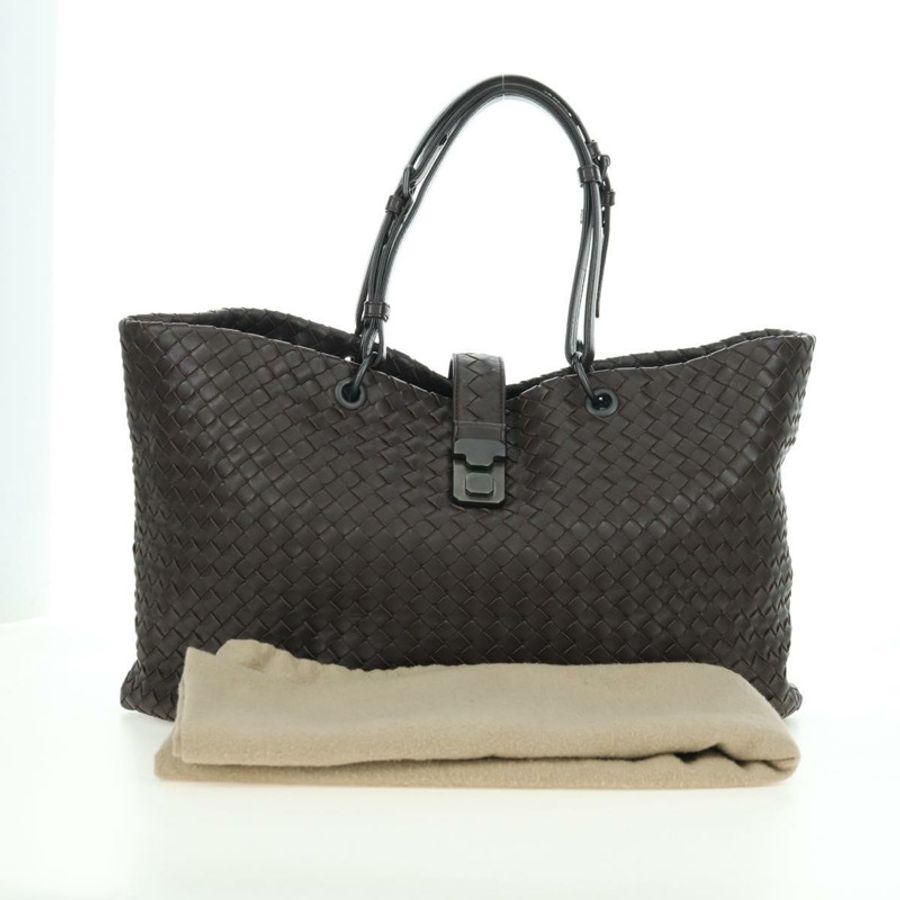 【日本直送】BOTTEGA VENETA INTRECCIATO Ready Lock 手提包 皮革 棕色 正品 am11570SAV-11