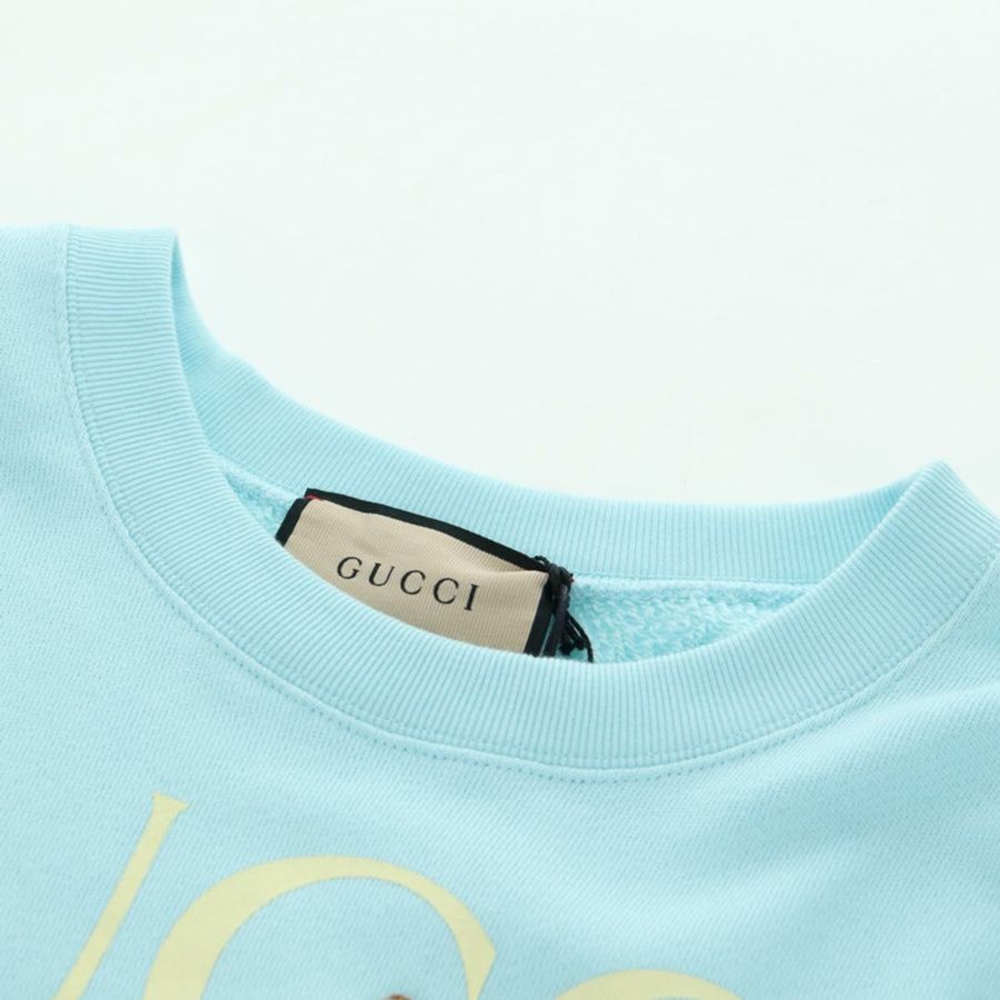 【日本直送】GUCCI Bananya 聯名款運動鞋,棉質淺藍色,貨號 179651M-13
