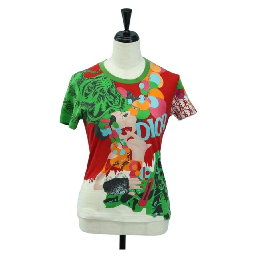 【日本直送】Christian Dior 純棉多色T卹,正品,貨號179653M-0