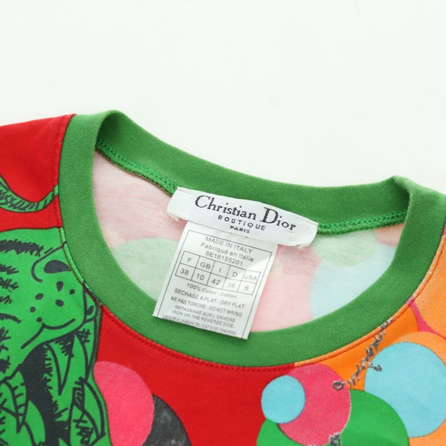 【日本直送】Christian Dior 純棉多色T卹,正品,貨號179653M-10