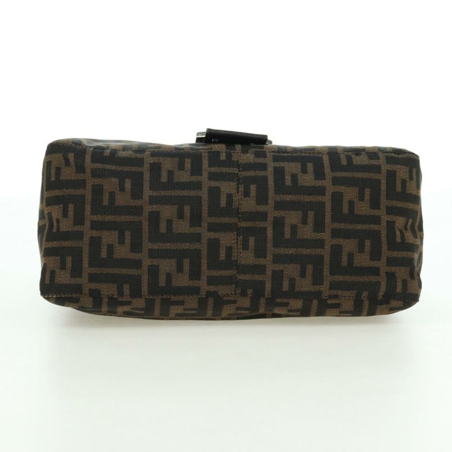 【日本直送】FENDI Zucca帆布Mamma Baguette單肩包 黑色棕色 正品 178747V-4
