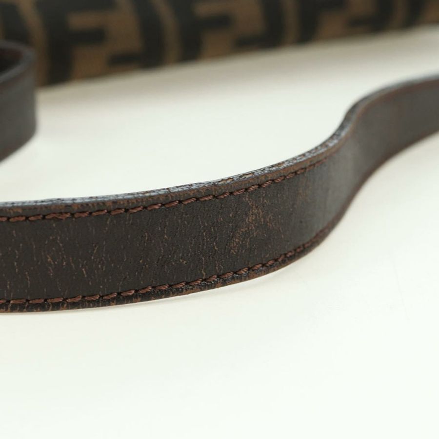 【日本直送】FENDI Zucca帆布Mamma Baguette單肩包 黑色棕色 正品 178747V-7
