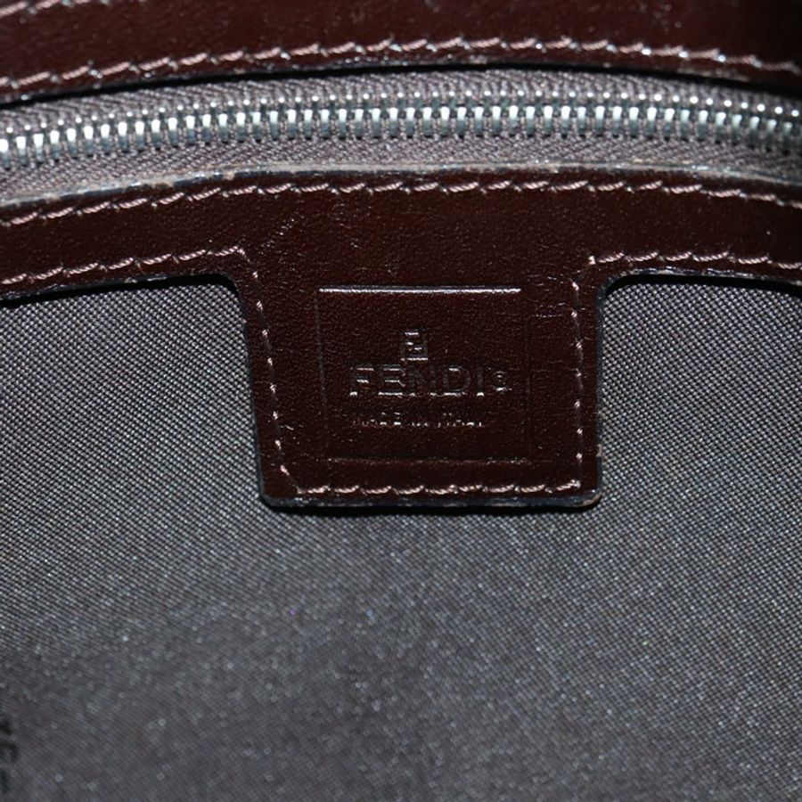 【日本直送】FENDI Zucca帆布Mamma Baguette單肩包 黑色棕色 正品 178747V-18
