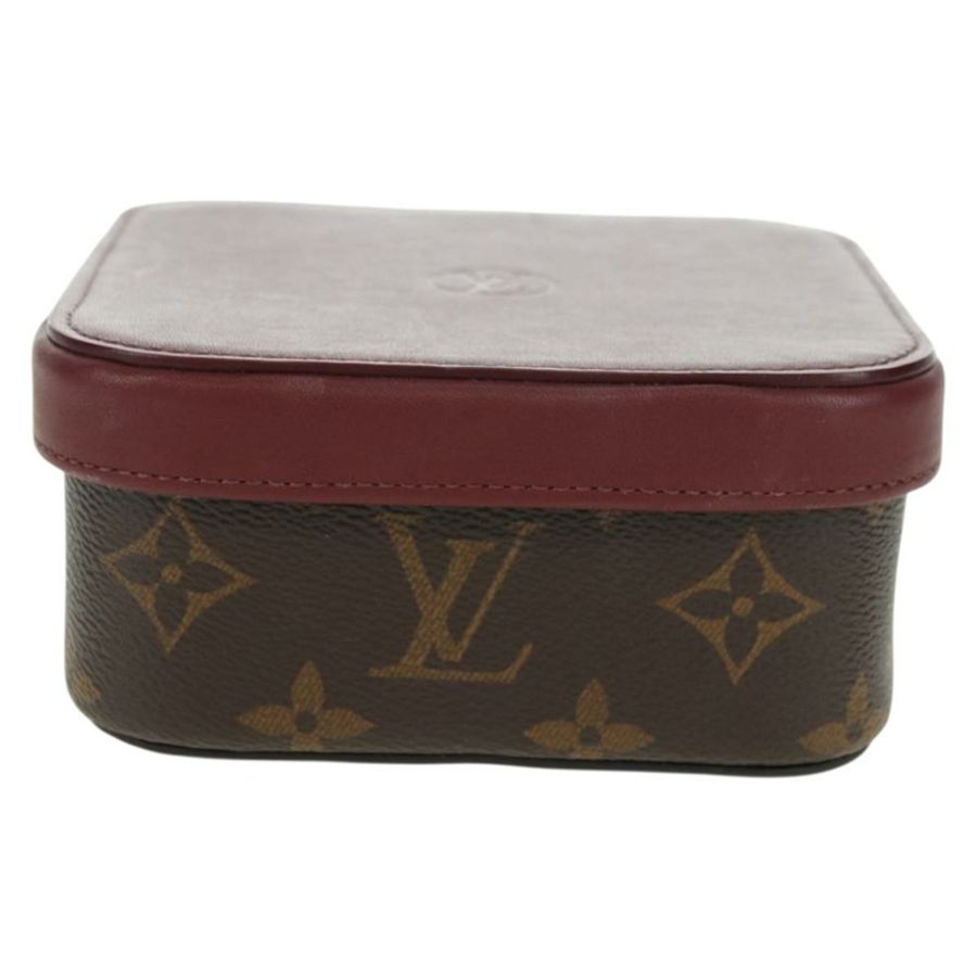 【日本直送】路易威登 Monogram Boite Camille MM 珠寶盒 波爾多紅 GI0019 Auth 179587V-12