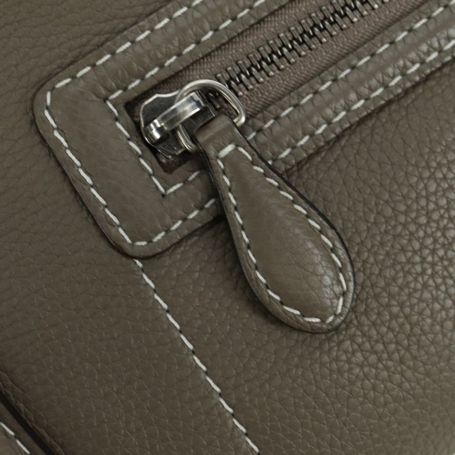 【日本直送】CELINE Luggage Mini Shopper 手提包 皮革 灰色 銀色 正品 am11602V-18