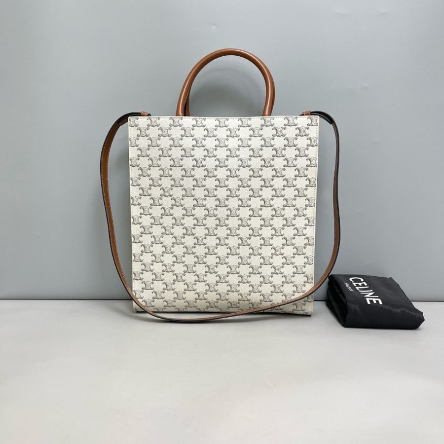 Celine cabas小號灰白色凱旋門琴譜包-1