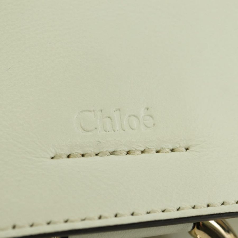 【日本直送】Chloe Fay 手提包 皮革 兩用 白色 金色 正品 am11624V-17