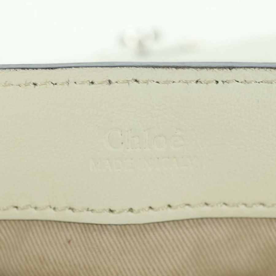 【日本直送】Chloe Fay 手提包 皮革 兩用 白色 金色 正品 am11624V-18