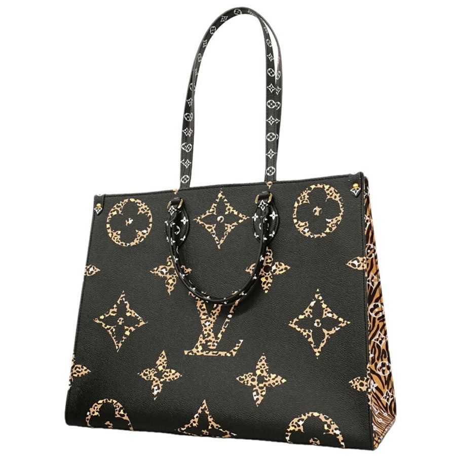 路易威登 Monogram Jungle OnTheGo GM 手提包 M44674 棕色 Noir 女士兩用包-0