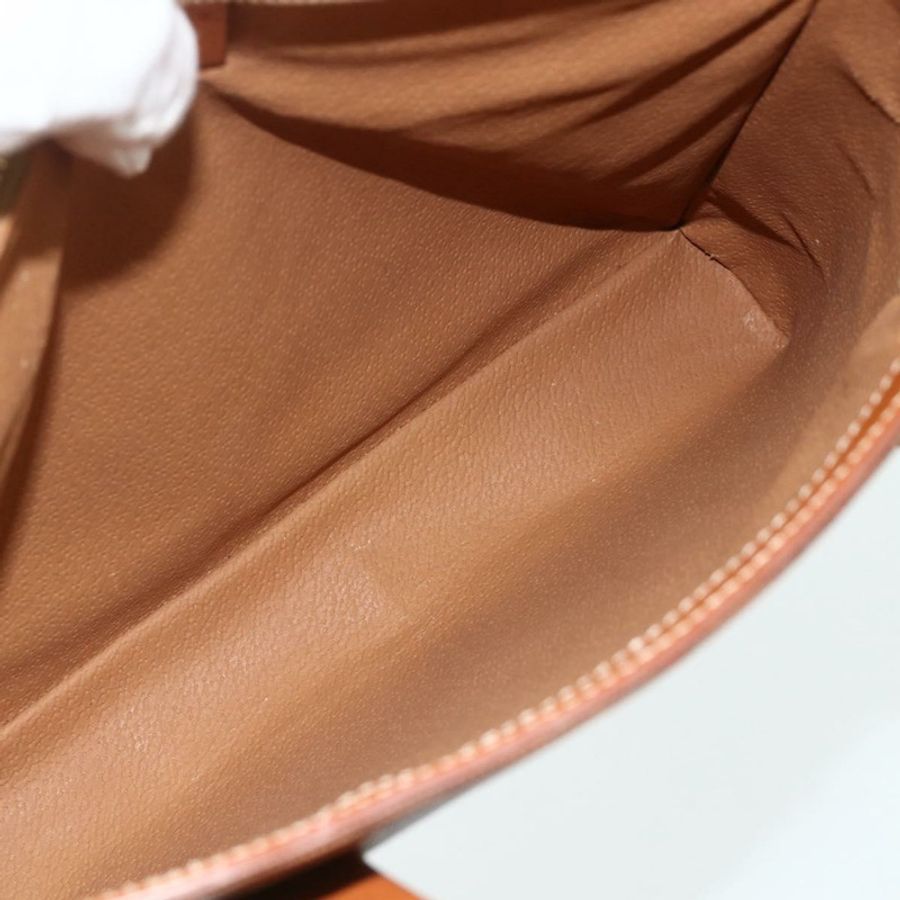 【日本直送】CELINE Macadam帆布手提包 PVC皮革 2way Brown Gold Auth 179713A-9