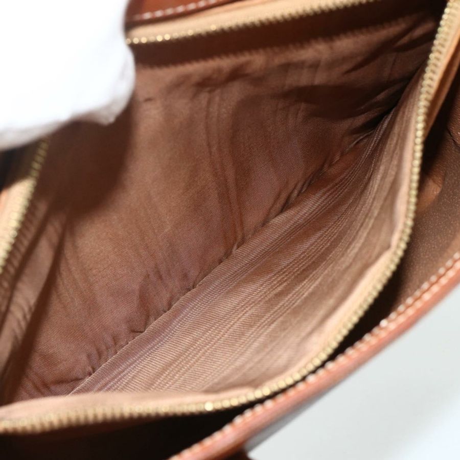 【日本直送】CELINE Macadam帆布手提包 PVC皮革 2way Brown Gold Auth 179713A-10