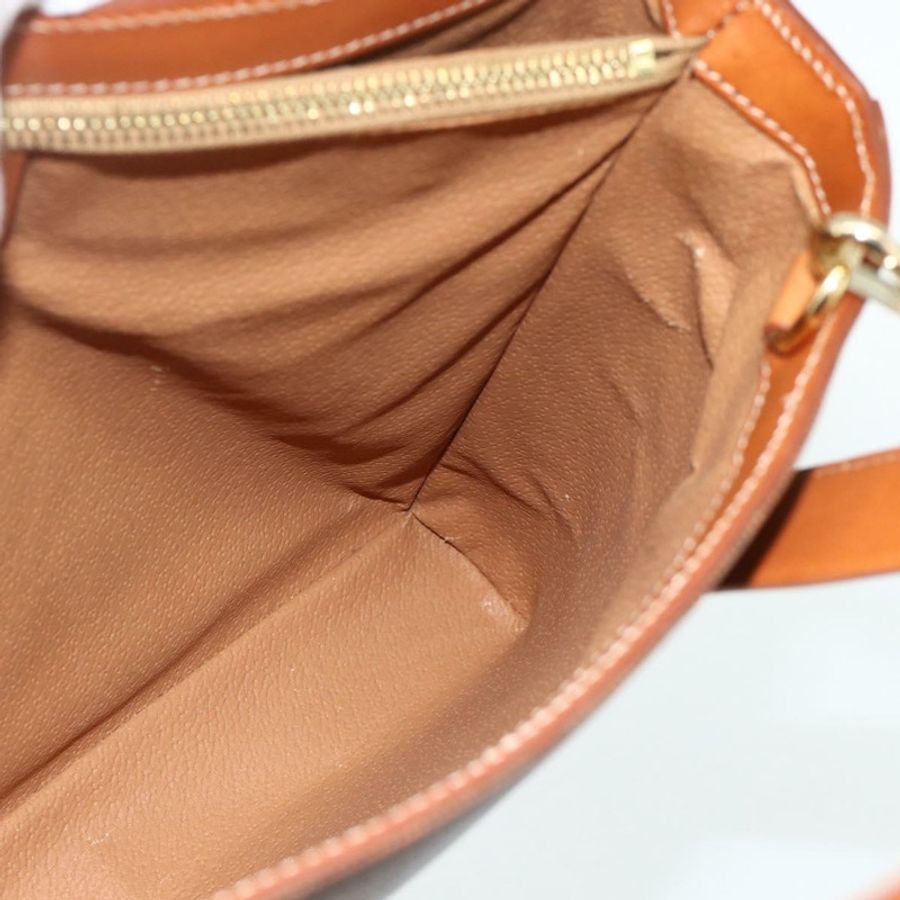 【日本直送】CELINE Macadam帆布手提包 PVC皮革 2way Brown Gold Auth 179713A-19