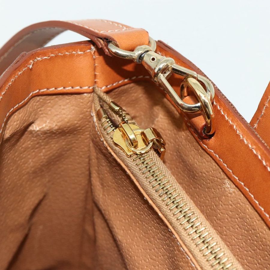 【日本直送】CELINE Macadam帆布手提包 PVC皮革 2way Brown Gold Auth 179713A-21