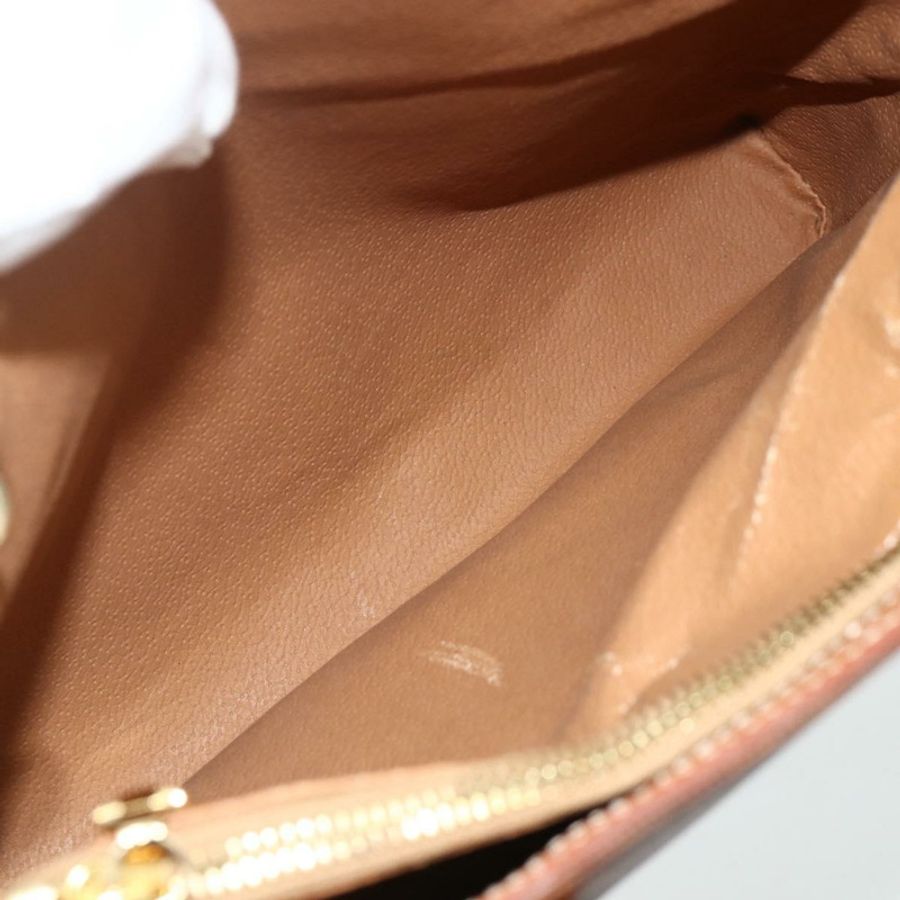 【日本直送】CELINE Macadam帆布手提包 PVC皮革 2way Brown Gold Auth 179713A-22