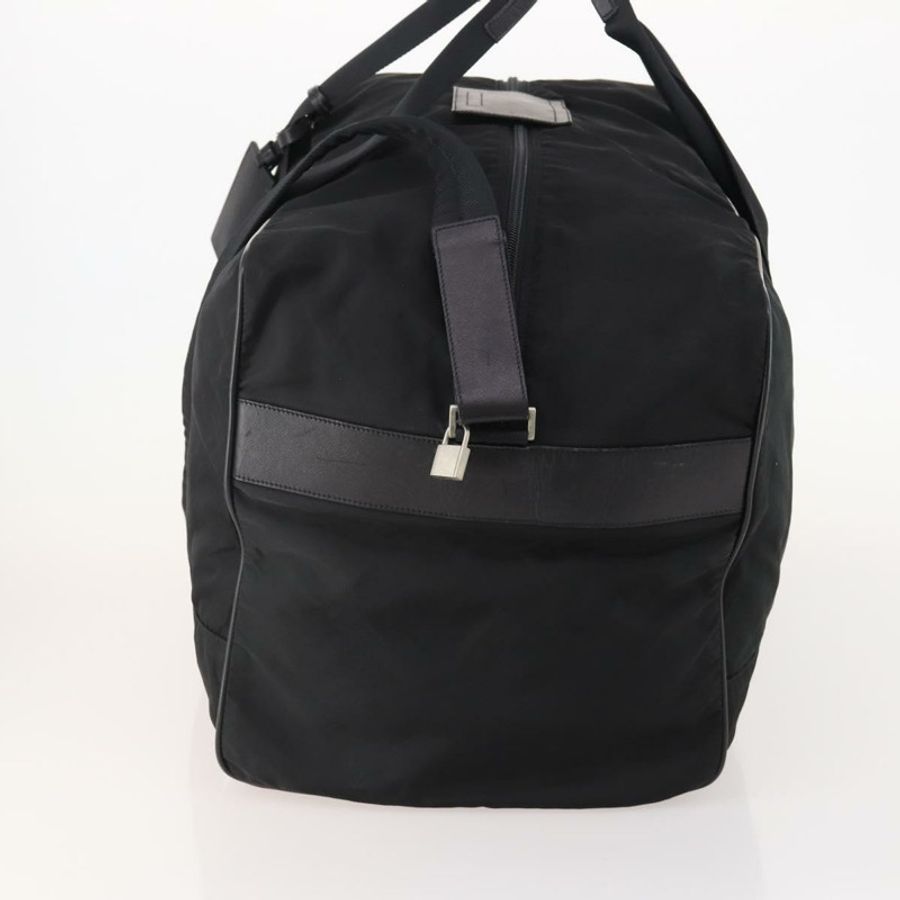 【日本直送】PRADA 波士頓包 尼龍 2way 黑色 銀色 Auth 178374-2